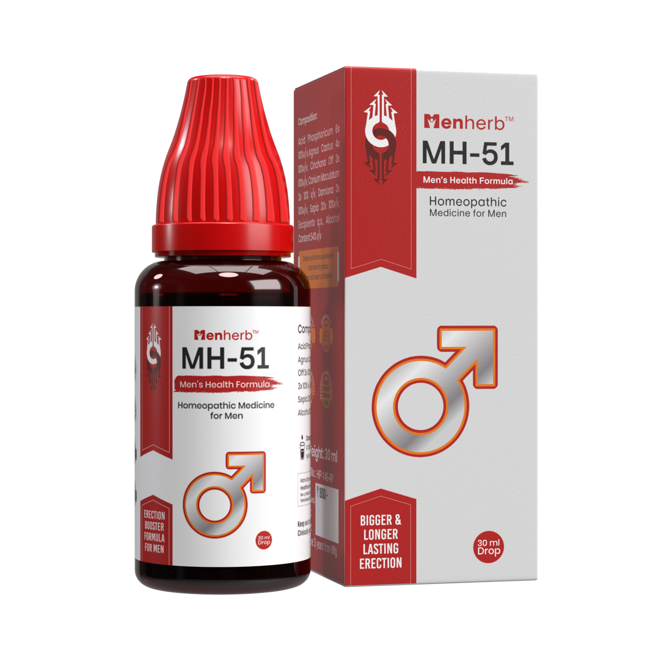 Menherb MH-51 Homeopathic Medicine for Men's Health Drops